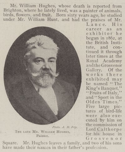 Feu M. William Hughes - English Photographer