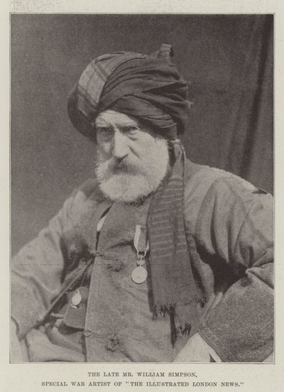 Feu M. William Simpson, artiste de guerre spécial de The Illustrated London News - English Photographer