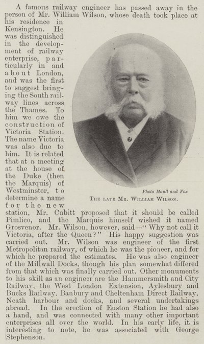 Feu M. William Wilson - English Photographer