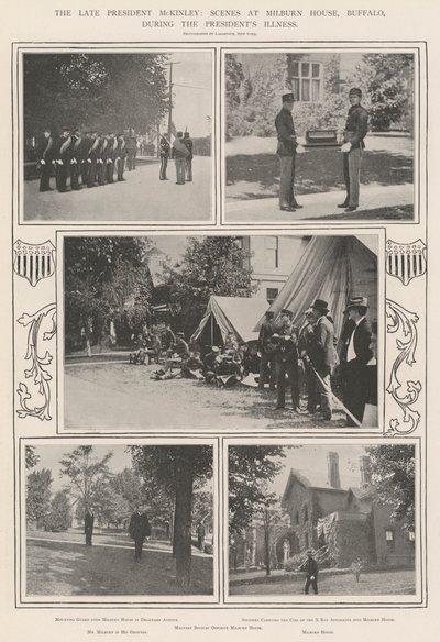 Le défunt Président McKinley, scènes à la maison Milburn, Buffalo, pendant la maladie du Président - English Photographer