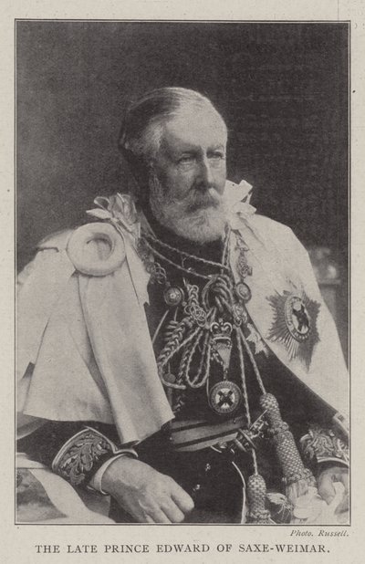 Feu le prince Édouard de Saxe-Weimar - English Photographer