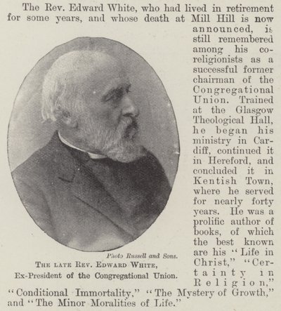 Feu le révérend Edward White, ex-président de l