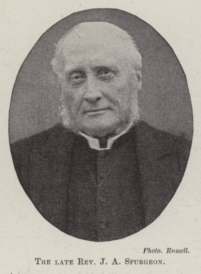 Feu révérend J. A. Spurgeon - English Photographer
