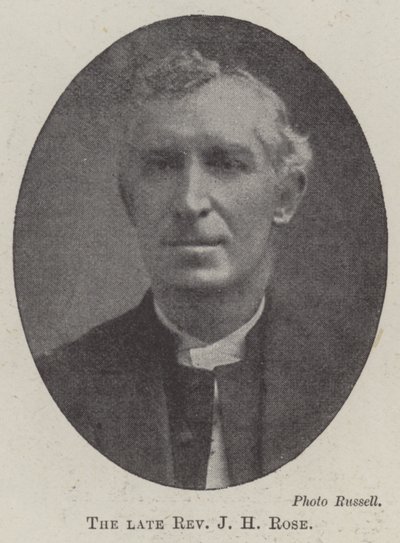 Feu Révérend J H Rose - English Photographer