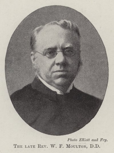 Feu le révérend W F Moulton - English Photographer