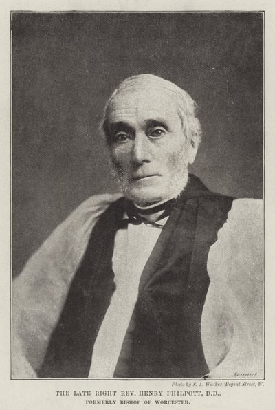 Feu le très révérend Henry Philpott, DD, ancien évêque de Worcester - English Photographer