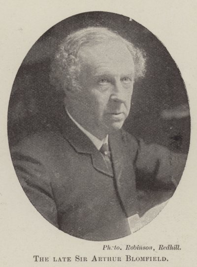 Feu Sir Arthur Blomfield - English Photographer