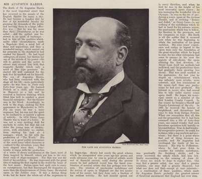 Feu Sir Augustus Harris - English Photographer