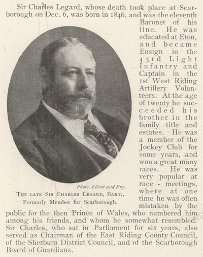 Feu Sir Charles Legard, baronnet, ancien membre pour Scarborough - English Photographer