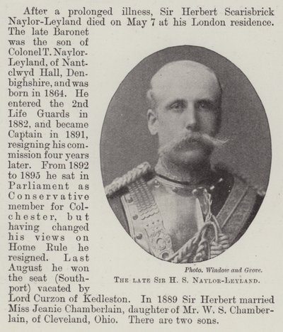 Feu Sir H S Naylor-Leyland - English Photographer