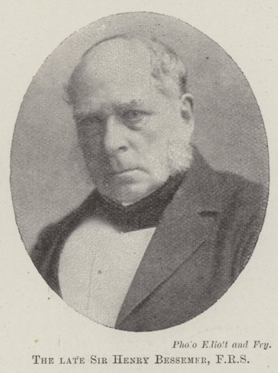 Feu Sir Henry Bessemer, FRS - English Photographer