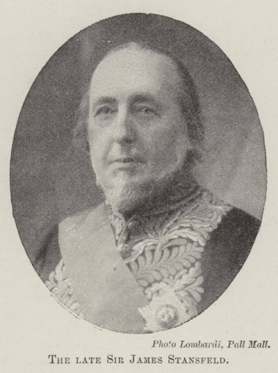 Feu Sir James Stansfeld - English Photographer