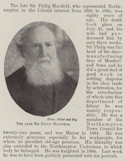Le défunt Sir Philip Manfield - English Photographer