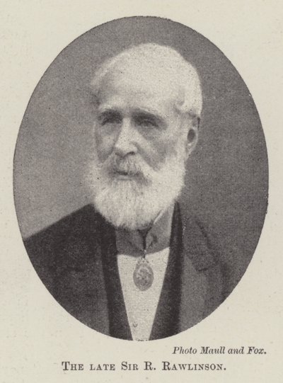 Le défunt Sir R Rawlinson - English Photographer