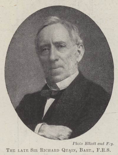 Feu Sir Richard Quain, baronnet, FRS - English Photographer