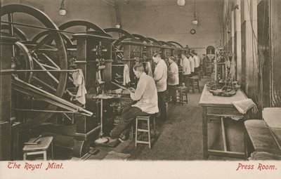 La salle de presse à la Monnaie Royale, Londres - English Photographer