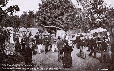 Les étals sur Hampstead Heath - English Photographer