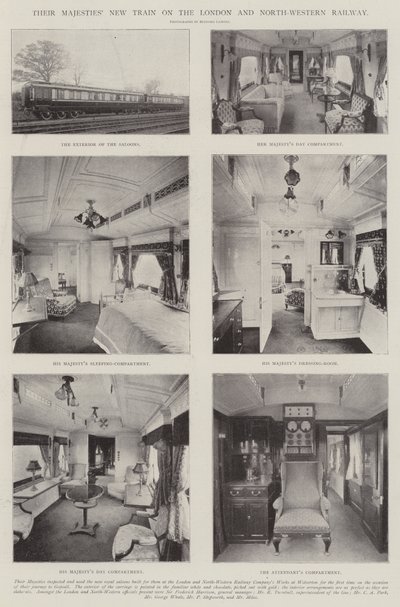 Le nouveau train de Leurs Majestés sur le London and North-Western Railway - English Photographer