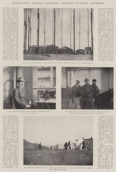 Télégraphie sans fil transatlantique, expérience réussie de Marconi - English Photographer