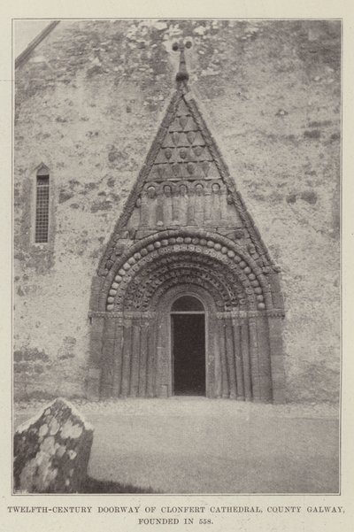 Porte du XIIe siècle de la cathédrale de Clonfert, comté de Galway, fondée en 558 - English Photographer