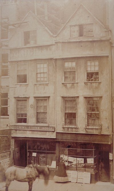 Vue de Goodwins Coffee House, Aldersgate Street, vers 1880 - English Photographer