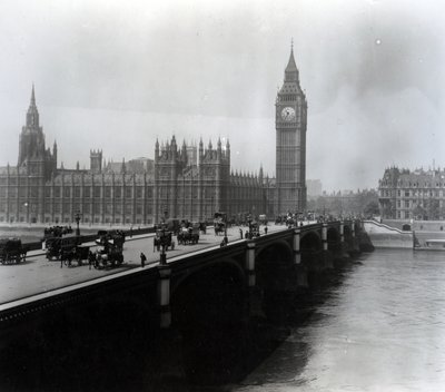 Vue du pont de Westminster et des Chambres du Parlement - English Photographer
