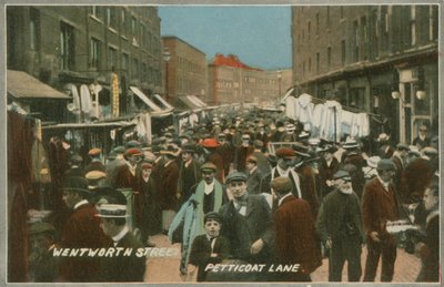 Wentworth Street, Petticoat Lane, Londres - English Photographer