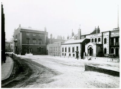 Cour ou cour de Whitehall, maison Vanbrugh, démolie en 1898 - English Photographer