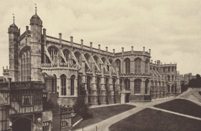 Château de Windsor, Extérieur de la Chapelle Saint-Georges (photo n/b) - English Photographer