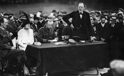Winston Churchill lors d