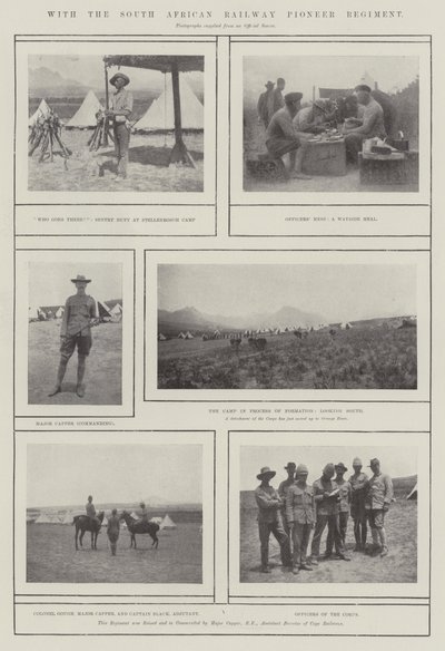 Avec le régiment pionnier des chemins de fer sud-africains - English Photographer