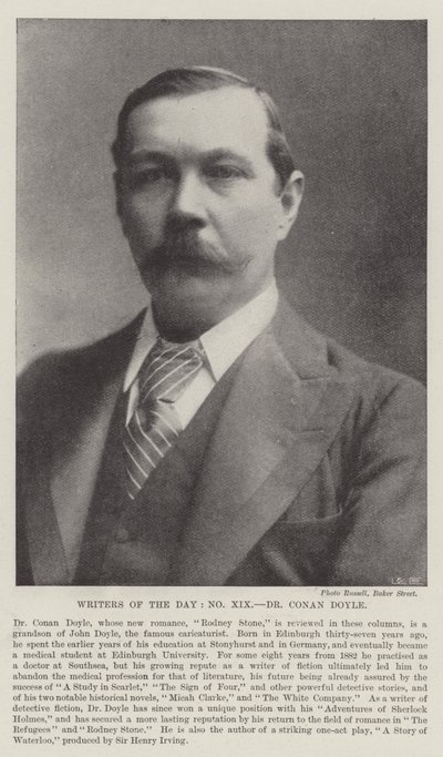 Écrivains du jour, Dr Conan Doyle - English Photographer