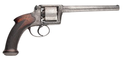 Revolver à percussion à six coups à armement automatique Moore & Harris, calibre 100, 1853 - English School