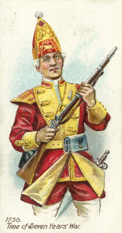 1756, époque de la guerre de Sept Ans - English School