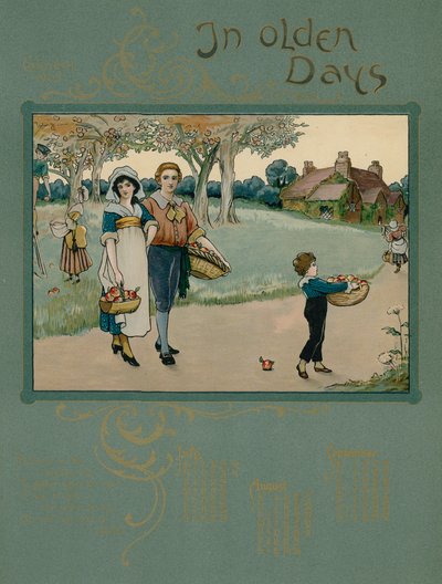 Calendrier 1905 avec vers d