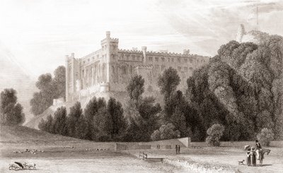 Vue du 19e siècle du château d