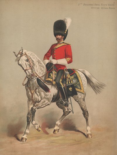 2e Dragons, Royal Scots Greys, Officier, Tenue de Revue - English School