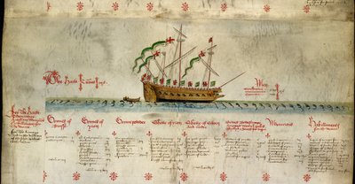 Le Harte, avec des détails de son équipage et de son armement, de 