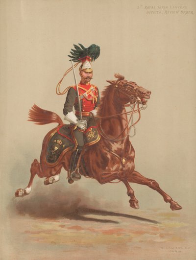 5e Royal Irish Lancers, Officier, Tenue de revue - English School