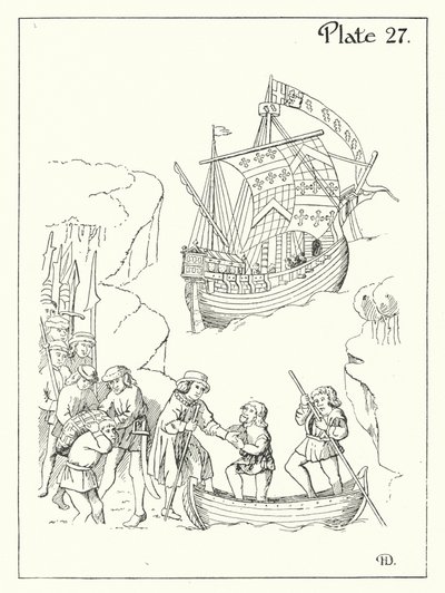 Un navire du XVe siècle - English School