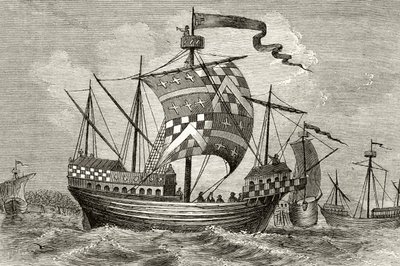 Un navire de guerre du 15e siècle, de 
