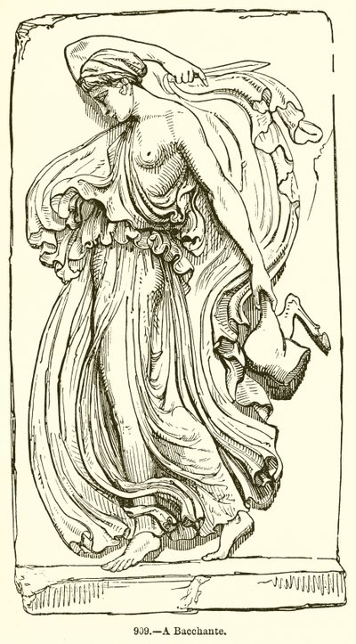 Une bacchante - English School