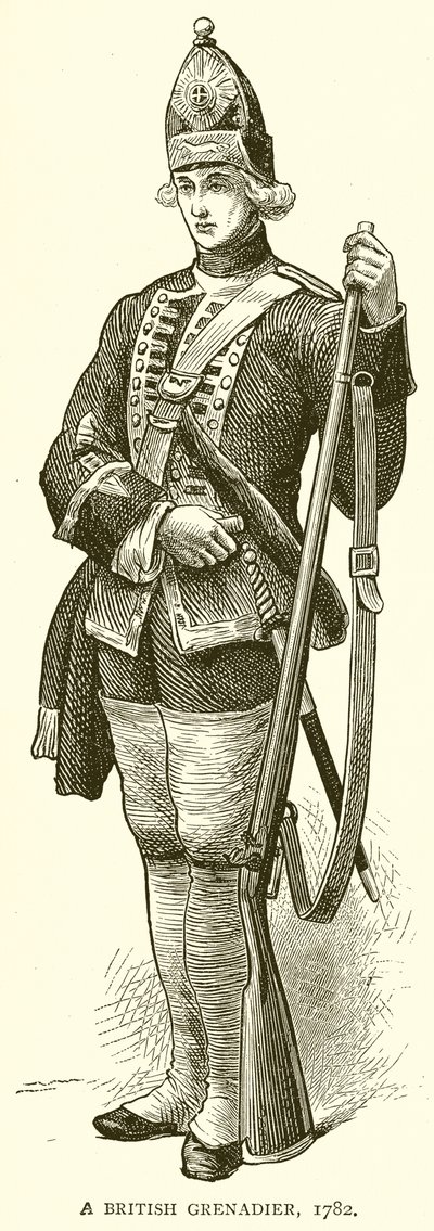 Un grenadier britannique, 1782 - English School