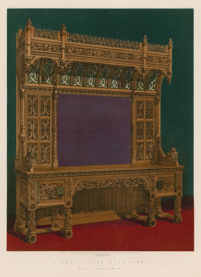 Un buffet en chêne sculpté - English School