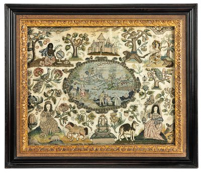 Broderie de Charles II représentant l