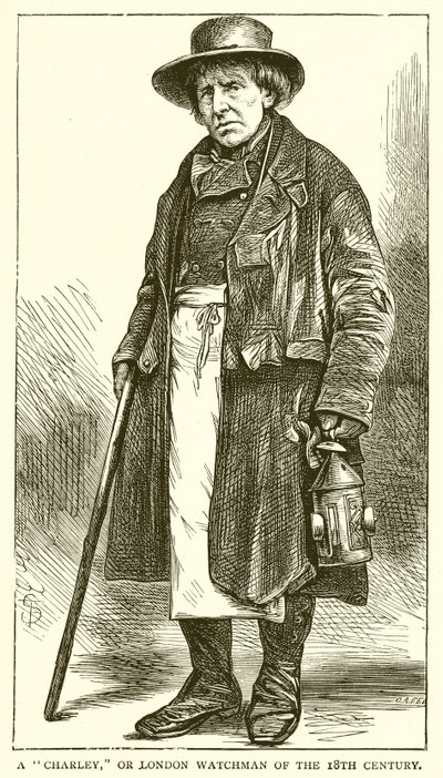 Un Charley, ou veilleur de Londres du 18ème siècle - English School