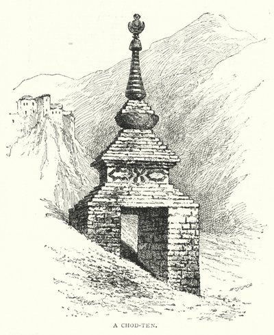 Un Chod-ten (gravure) - English School