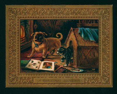 Souvenir de Noël (chromolithographie) - English School