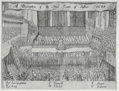 Description de la Haute Cour de Justice (Le Procès de Charles I), 17e siècle - English School