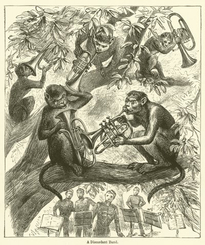 Une bande discordante (gravure) - English School